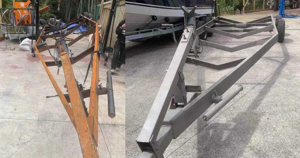 sandblasting trailor