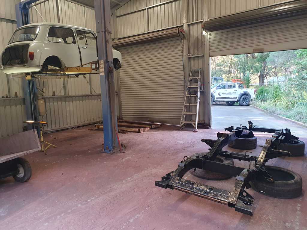 inside garage